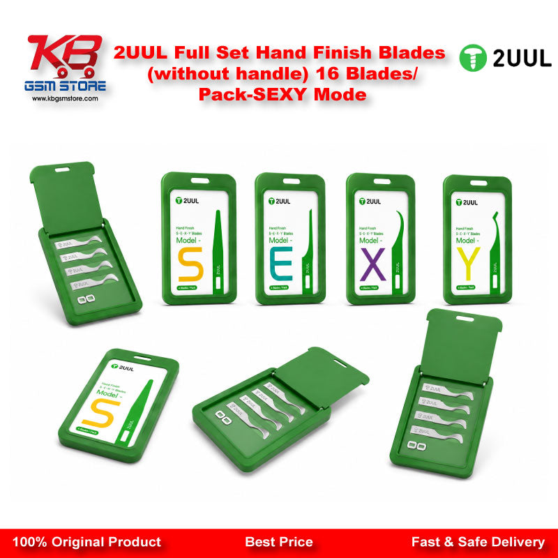 2UUL Full Set Hand Finish Blades (without handle) 16 Blades/Pack-SEXY Mode