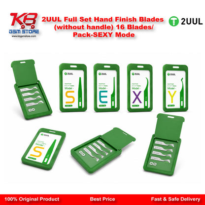 2UUL Full Set Hand Finish Blades (without handle) 16 Blades/Pack-SEXY Mode