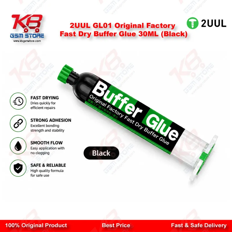 2UUL GL01 Original Factory Fast Dry Buffer Glue 30ML (Black)