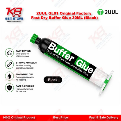 2UUL GL01 Original Factory Fast Dry Buffer Glue 30ML (Black)