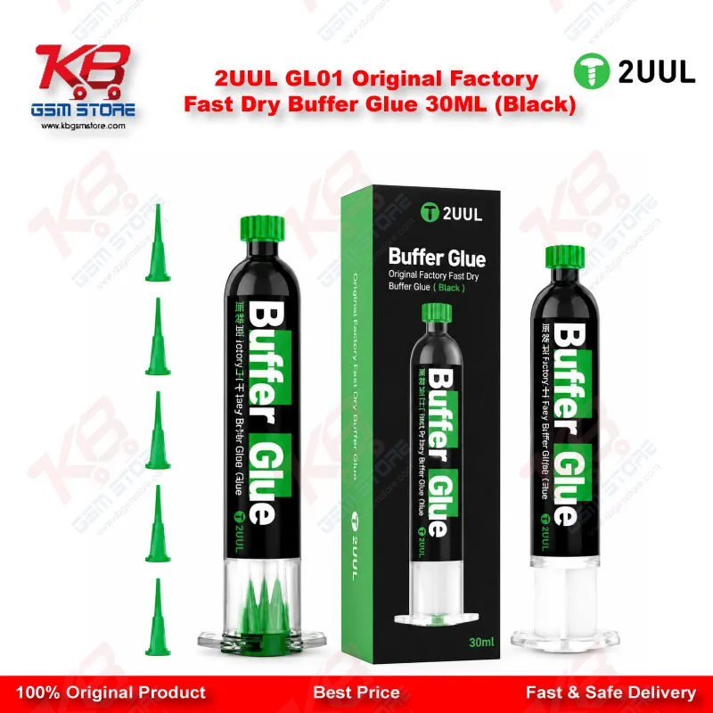 2UUL GL01 Original Factory Fast Dry Buffer Glue 30ML (Black)