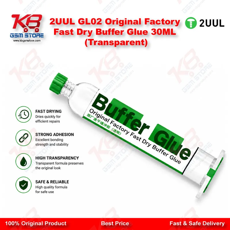 2UUL GL02 Original Factory Fast Dry Buffer Glue 30ML (Transparent)