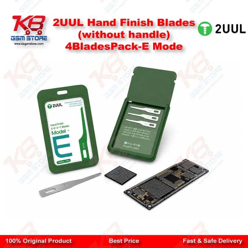 2UUL Hand Finish Blades (without handle) 4BladesPack-E Mode