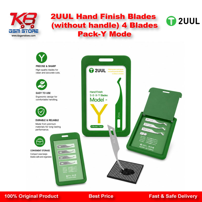 2UUL Hand Finish Blades (without handle) 4BladesPack-Y Mode