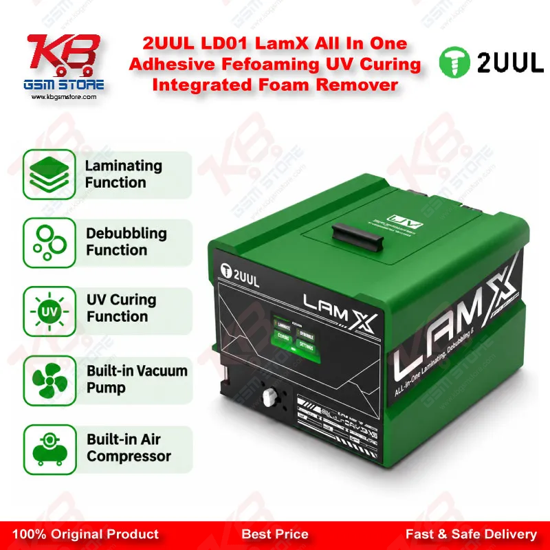 2UUL LD01 LamX Screen Laminating Defoaming UV Curing Machine