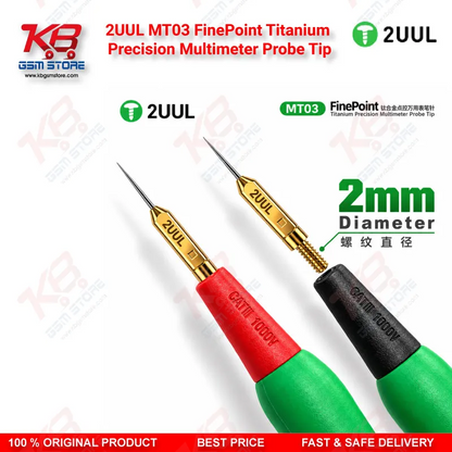 2UUL MT03 FinePoint Titanium Precision Multimeter Probe Tip