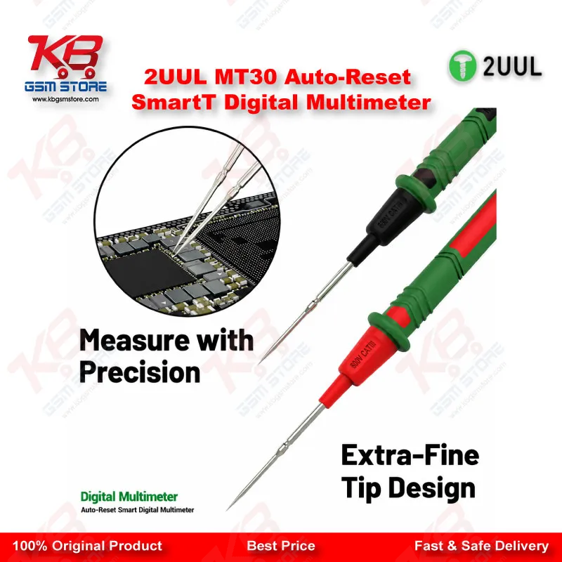 2UUL MT30 Auto-Reset Smart Digital Multimeter for Mobile PCB Repair