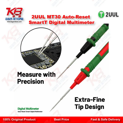 2UUL MT30 Auto-Reset Smart Digital Multimeter for Mobile PCB Repair