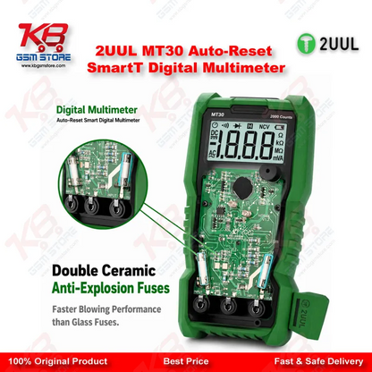 2UUL MT30 Auto-Reset Smart Digital Multimeter for Mobile PCB Repair