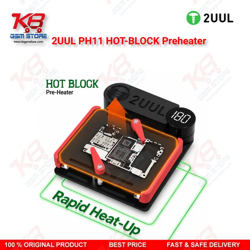 2UUL PH11 Hot-Block PCB Preheater for Motherboard Delamination & Rebonding