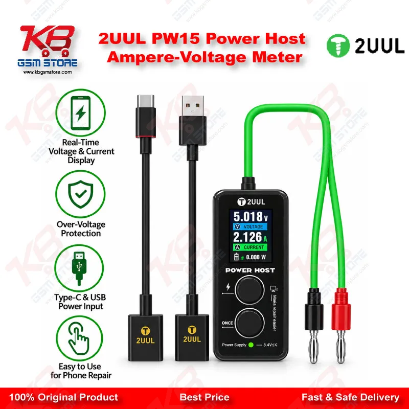 2UUL PW15 Power Host Ampere-Voltage Meter