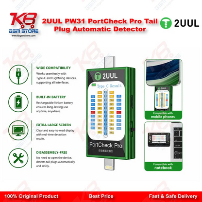 2UUL PW31 PortCheck Pro Tail Plug Automatic Detector