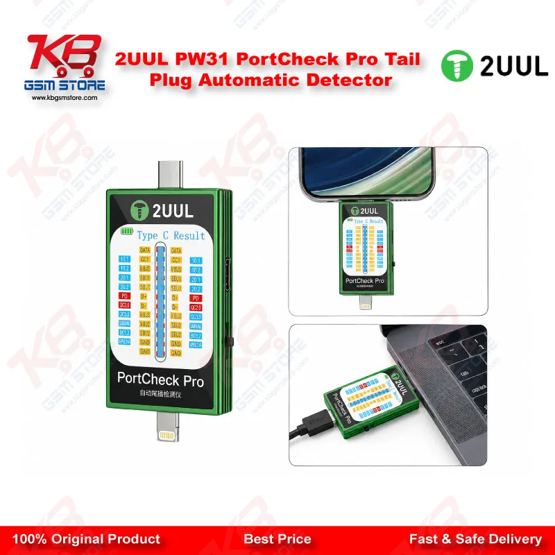 2UUL PW31 PortCheck Pro Tail Plug Automatic Detector