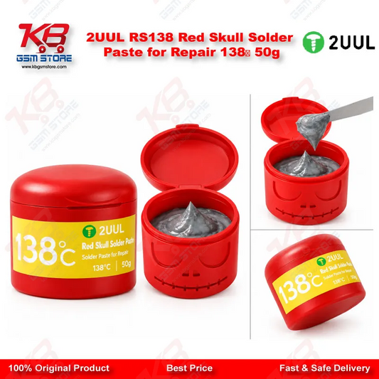 2UUL RS138 Red Skull Solder Paste for Repair 138℃ 50g
