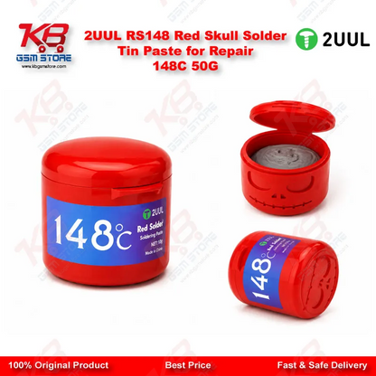 2UUL RS148 Red Skull Solder Tin Paste for Repair 148C 50G