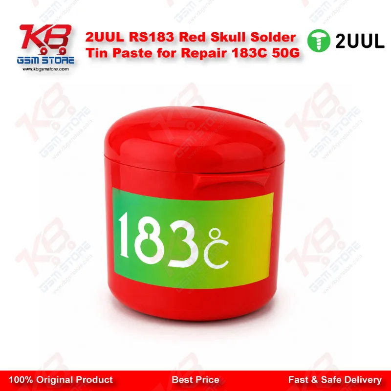 2UUL RS183 Red Skull Solder Tin Paste for Repair 183C 50G