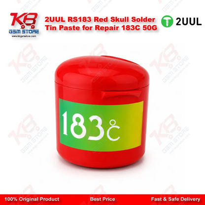 2UUL RS183 Red Skull Solder Tin Paste for Repair 183C 50G