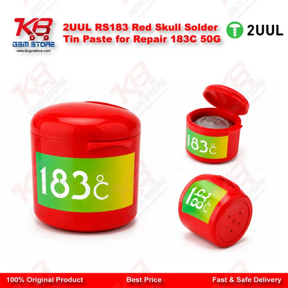 2UUL RS183 Red Skull Solder Tin Paste for Repair 183C 50G