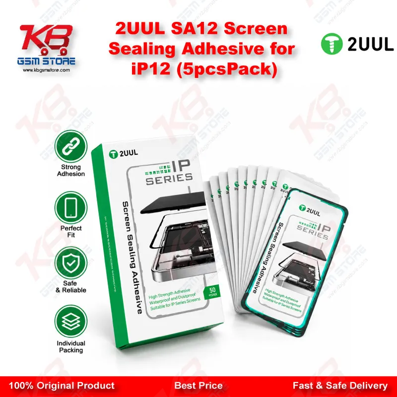 2UUL SA12 Screen Sealing Adhesive for iP12 (5pcs/Pack)