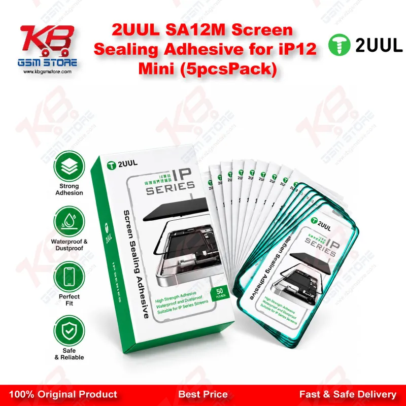 2UUL SA12M Screen Sealing Adhesive for iP12 Mini (5pcs/Pack)