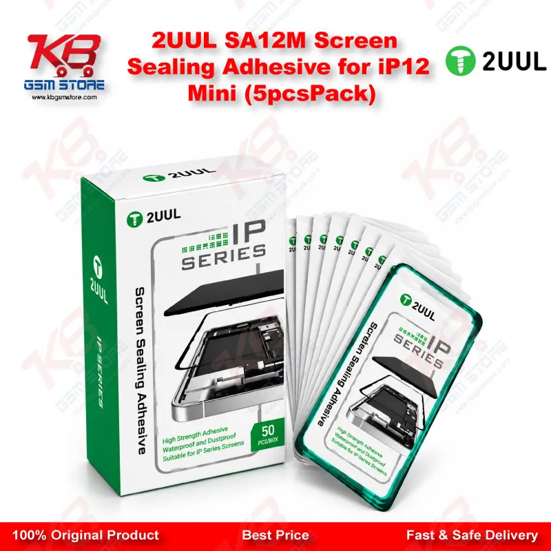2UUL SA12M Screen Sealing Adhesive for iP12 Mini (5pcs/Pack)