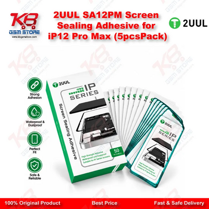 2UUL SA12PM Screen Sealing Adhesive for iP12 Pro Max (5pcs/Pack)