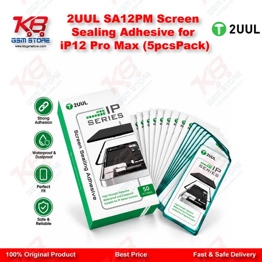 2UUL SA12PM Screen Sealing Adhesive for iP12 Pro Max (5pcs/Pack)