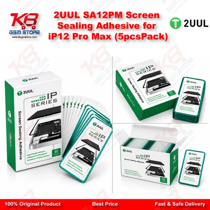 2UUL SA12PM Screen Sealing Adhesive for iP12 Pro Max (5pcs/Pack)