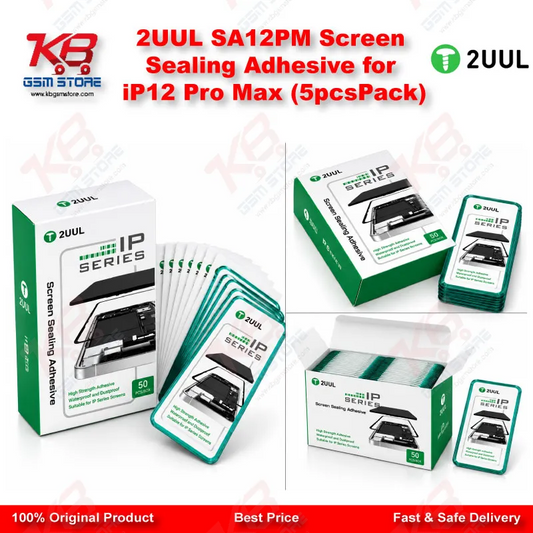 2UUL SA12PM Screen Sealing Adhesive for iP12 Pro Max (5pcs/Pack)