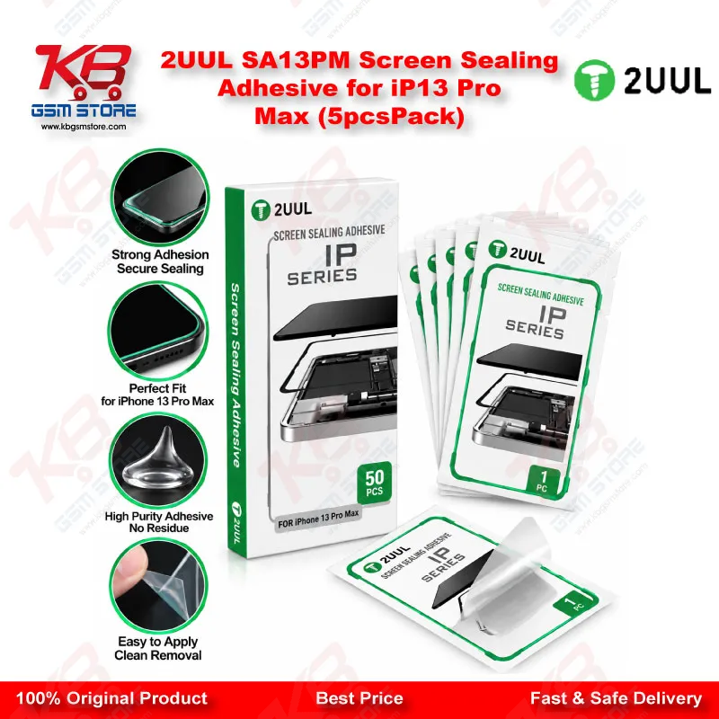 2UUL SA13PM Screen Sealing Adhesive for iP13 Pro Max (5pcs/Pack)