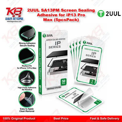 2UUL SA13PM Screen Sealing Adhesive for iP13 Pro Max (5pcs/Pack)