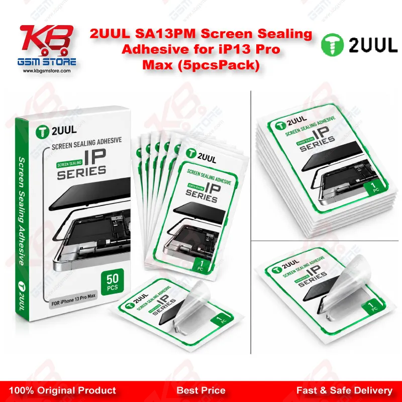 2UUL SA13PM Screen Sealing Adhesive for iP13 Pro Max (5pcs/Pack)