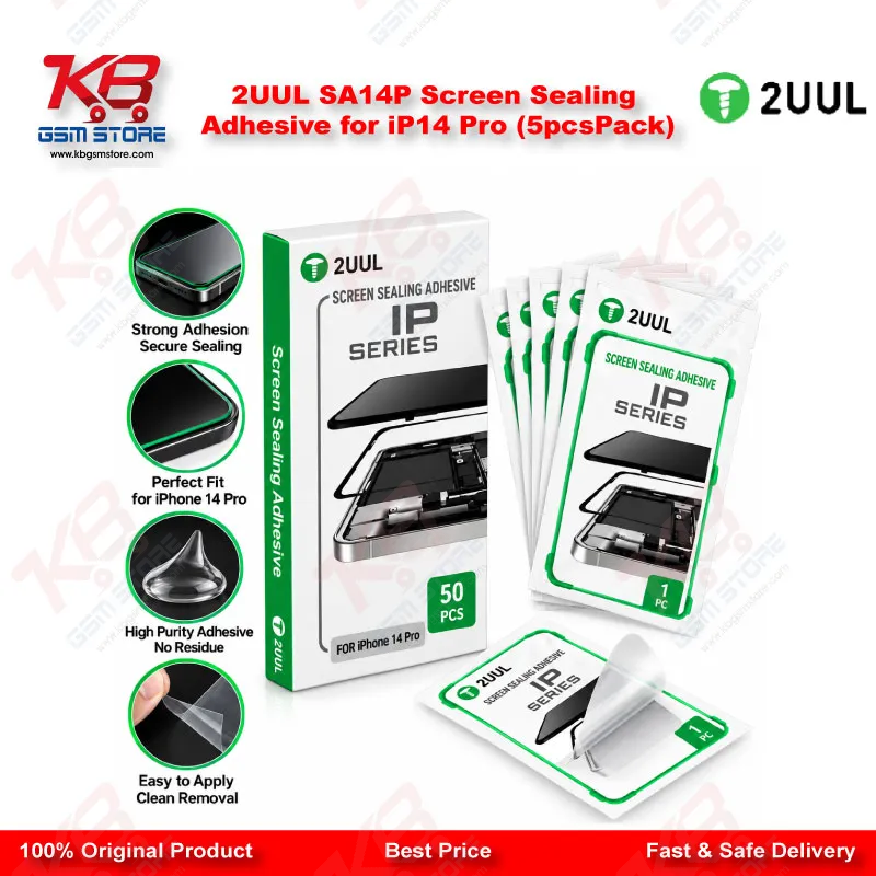 2UUL SA14P Screen Sealing Adhesive for iP14 Pro (5pcs/Pack)
