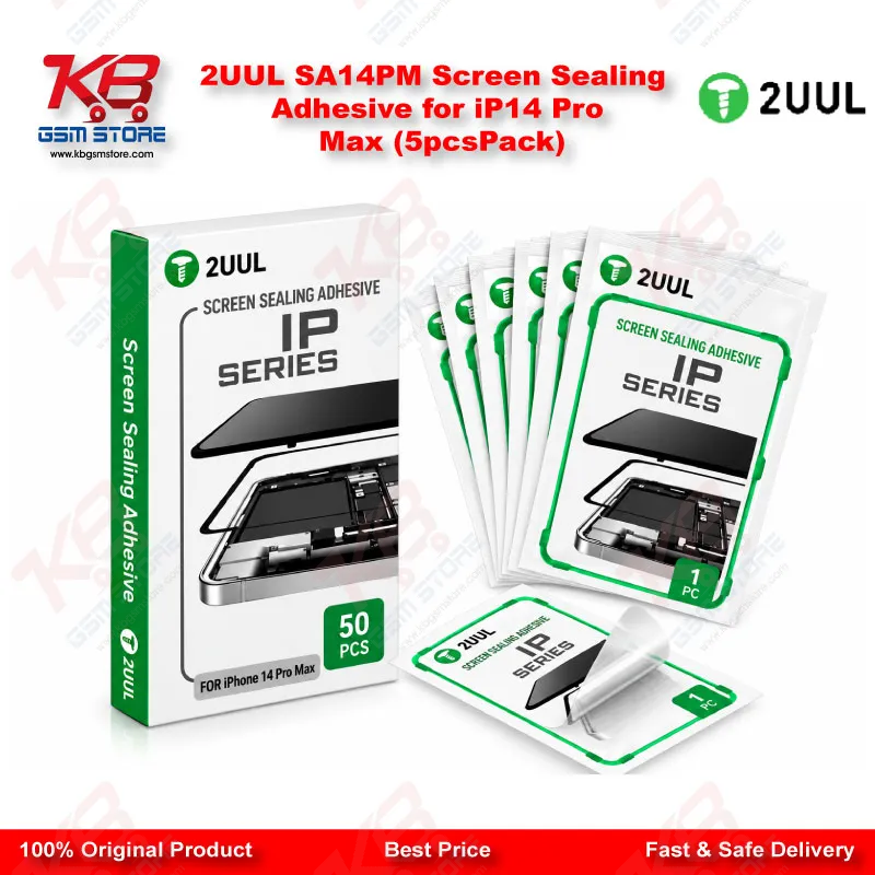 2UUL SA14PM Screen Sealing Adhesive for iP14 Pro Max (5pcs/Pack)