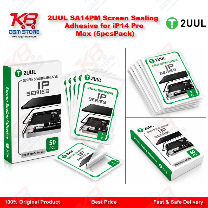 2UUL SA14PM Screen Sealing Adhesive for iP14 Pro Max (5pcs/Pack)