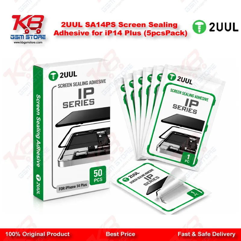 2UUL SA14PS Screen Sealing Adhesive for iP14 Plus (5pcs/Pack)