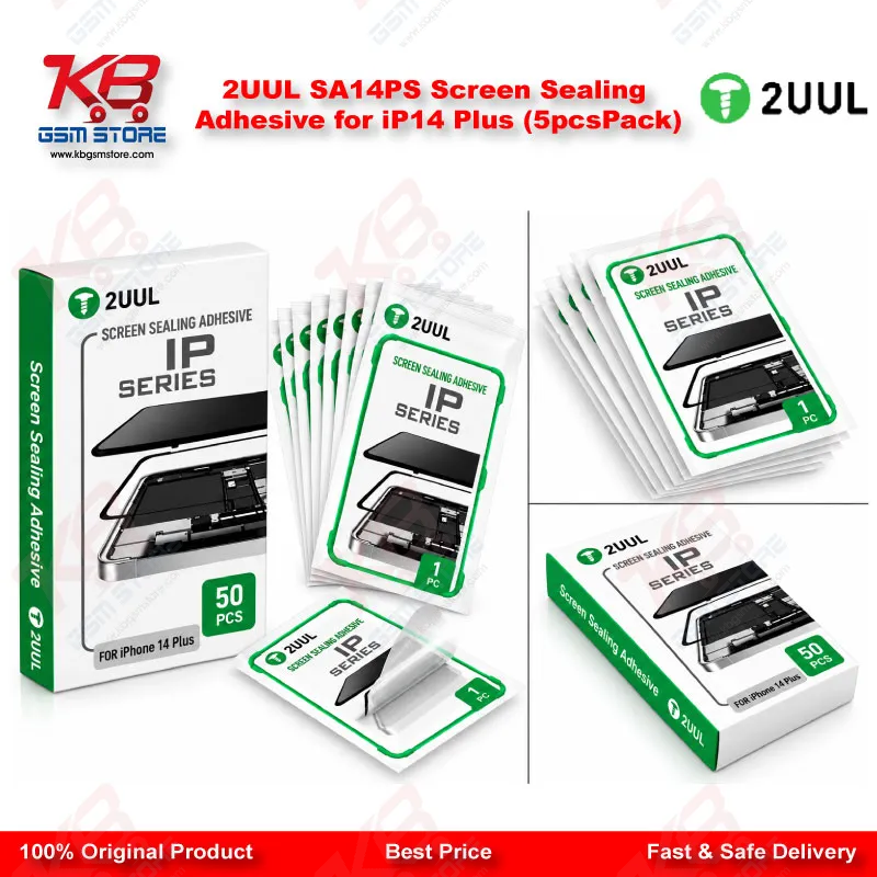 2UUL SA14PS Screen Sealing Adhesive for iP14 Plus (5pcs/Pack)