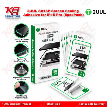 2UUL SA15P Screen Sealing Adhesive for iP15 Pro (5pcs/Pack)