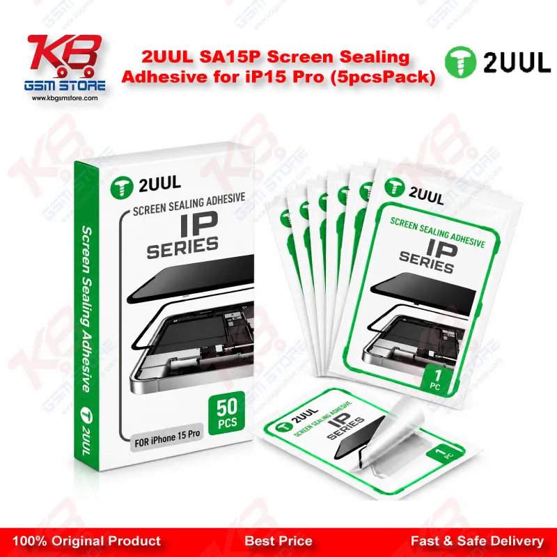 2UUL SA15P Screen Sealing Adhesive for iP15 Pro (5pcs/Pack)