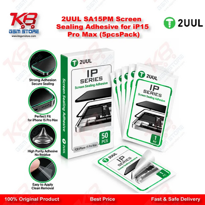2UUL SA15PM Screen Sealing Adhesive for iP15 Pro Max (5pcs/Pack)