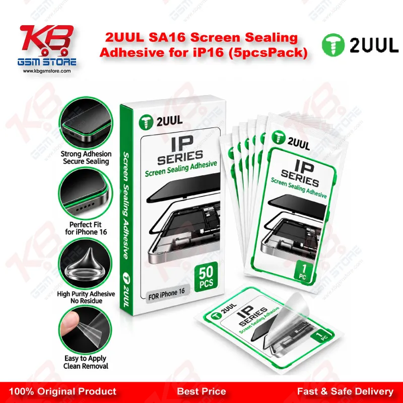 2UUL SA16 Screen Sealing Adhesive for iP16 (5pcs/Pack)