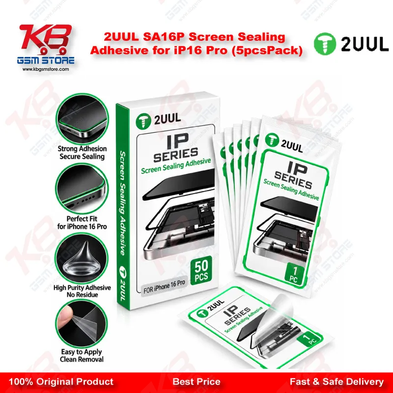2UUL SA16P Screen Sealing Adhesive for iP16 Pro (5pcs/Pack)