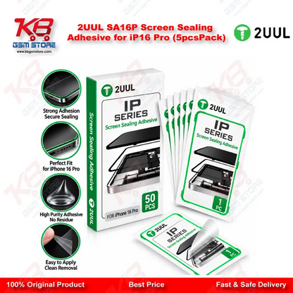 2UUL SA16P Screen Sealing Adhesive for iP16 Pro (5pcs/Pack)