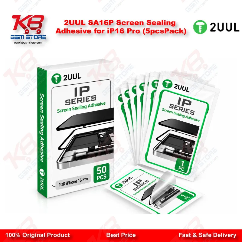 2UUL SA16P Screen Sealing Adhesive for iP16 Pro (5pcs/Pack)