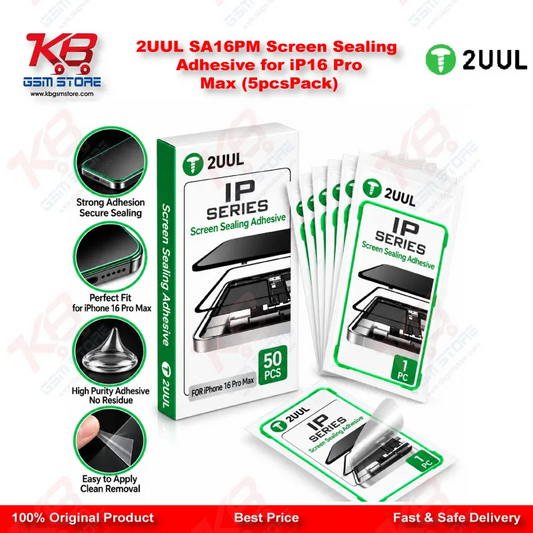 2UUL SA16PM Screen Sealing Adhesive for iP16 Pro Max (5pcs/Pack)
