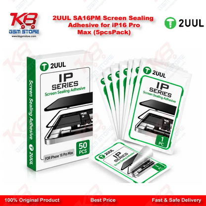 2UUL SA16PM Screen Sealing Adhesive for iP16 Pro Max (5pcs/Pack)