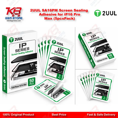 2UUL SA16PM Screen Sealing Adhesive for iP16 Pro Max (5pcs/Pack)