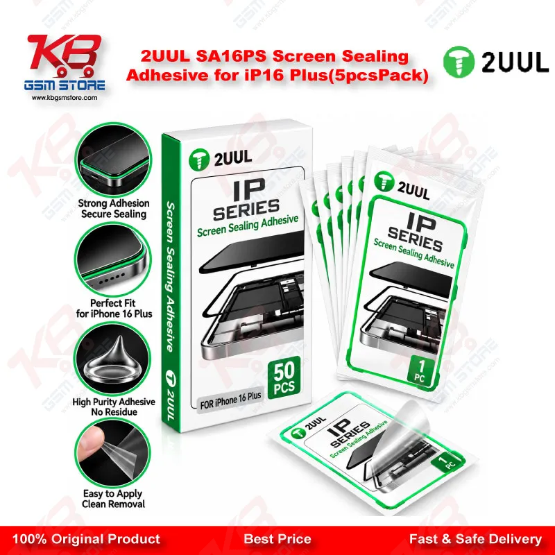 2UUL SA16PS Screen Sealing Adhesive for iP16 Plus(5pcs/Pack)