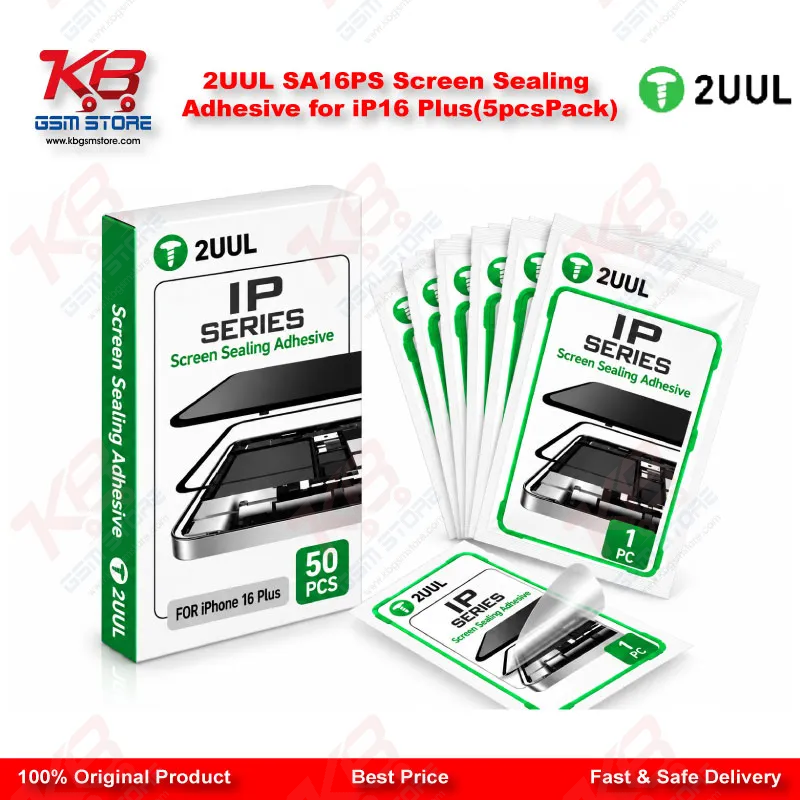 2UUL SA16PS Screen Sealing Adhesive for iP16 Plus(5pcs/Pack)