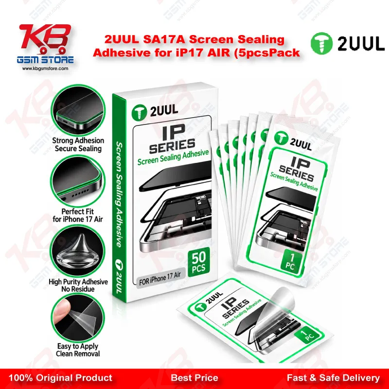 2UUL SA17A Screen Sealing Adhesive for iP17 AIR (5pcs/Pack